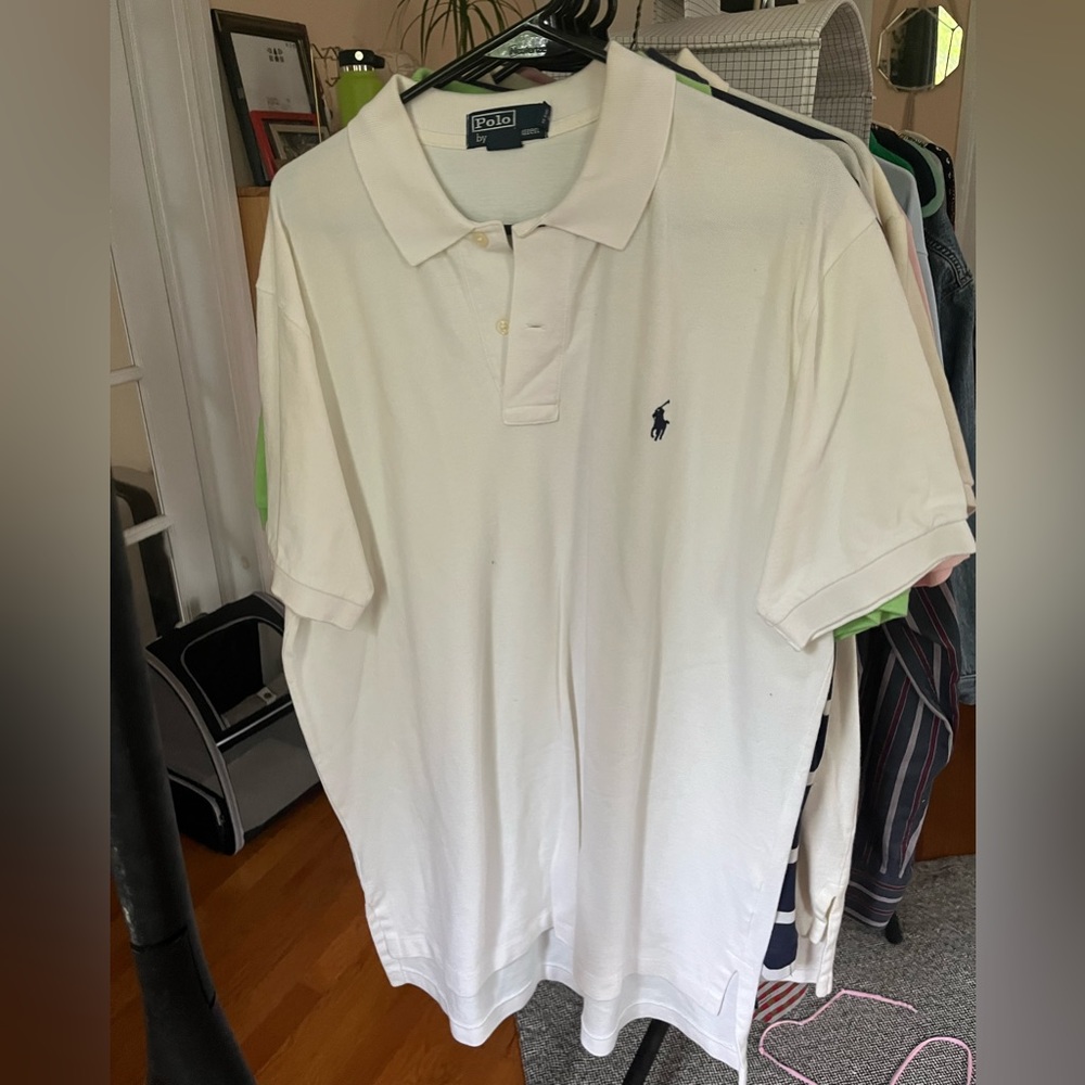 white polo by ralph lauren, short sleeve